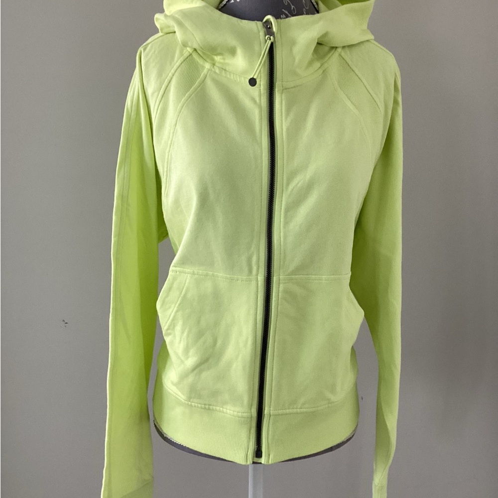 Like New…Northern Reflections Lime Green Hooded Zip Jacket(Medium)